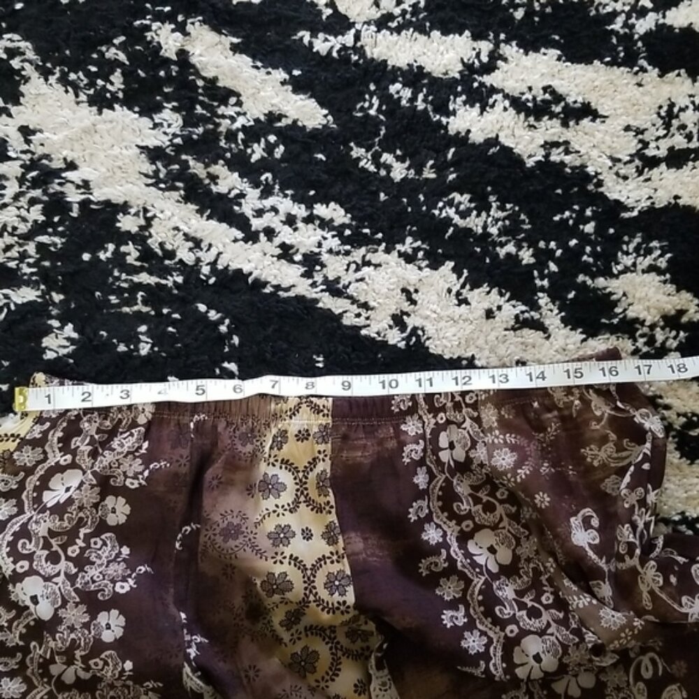 Brown Floral Skirt - Picture 3 of 7